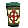 Celtic Cross 100% Pre-Shrunk Cotton Full Sized Backpack, Olive