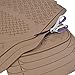 MotorTrend 100% Odorless Ridged Heavy Duty Rubber Floor Mats (Beige) - Semi Custom Fit