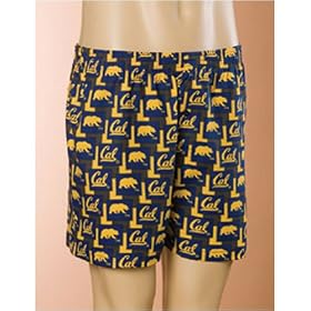 Cal Golden Bears NCAA Mens "Pattern 2" Boxer Shorts