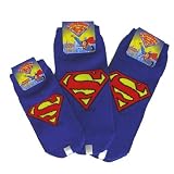 スーパーマン/SUPERMAN《ロゴ/ブルー》ソックス【レディース】
