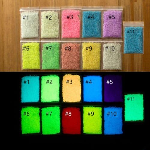 New Hot Fluorescent Super Bright Glow-in-the-Dark Sand Particles Glow Pigment 10g ,code color #3,product no.26
