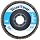Weiler Tiger Abrasive Flap Disc, Type 27, Round Hole, Phenolic Backing, Zirconia Alumina, 4-1/2" Dia., 40 Grit (Pack of 1)