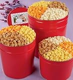 Red Custom 3-Way Popcorn Gift Tin - 2 Gallon