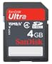 SanDisk Ultra SDHC 4GB SD Memory Card (SDSDRH-004G-A11, US Retail Package)