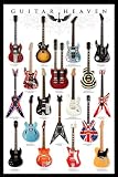 Guitar Heaven Chart of Famous Guitars Music Poster Print