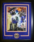 Urban Meyer Florida Gators - National Championship Gatorade - Autographed Custom Framed 8x10 Photograph with 06 NAT CHAMPS Inscription