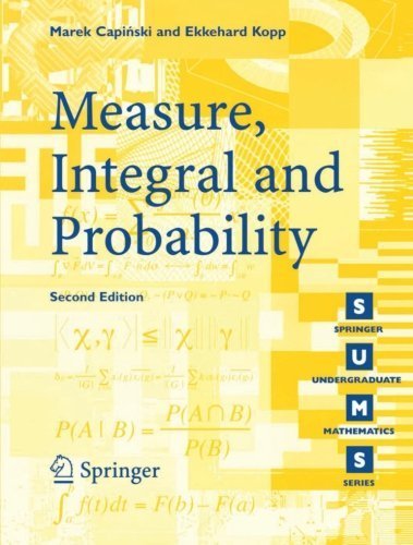 Measure, Integral and Probability by Marek Capinski (2008-05-23)