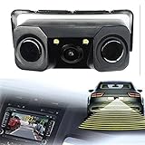 Chetoo Ccd Car Backup View Camera -DAN SPEED Waterproof Super Tough Night Vision camera monitor with 2 LED Car Rear View Reverse Camera + 2 Parking Sensor