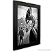 Craig Frames 1WB3BK Picture Frame 7-Piece Wall Set, Black Frames, White Display Mats