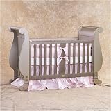 chelsea sleigh crib antique silver