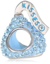 Hershey Jewelry Sterling Silver Swarovski Elements 3D Slide Charm