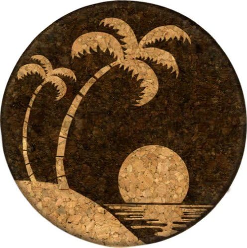 GrafixMat Coaster, Life is a Paradise, Made in the USA