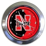 Nebraska Huskers New Neon Light Wall Clock