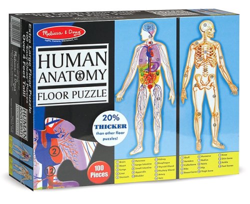 Melissa& Doug Human Body and Noah's Ark 100-pc. Floor Puzzle Bundle