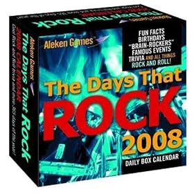 Aleken Games 2008 Days That Rock Box Calendar by Aleken Games