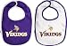 Minnesota Vikings Newborn 6-9 mos. 2-Pc Team Bib Set