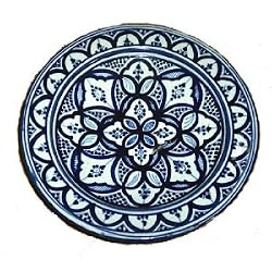Moroccan Handmade Large Ceramic plate,by Treasures of Morocco,Free shipping