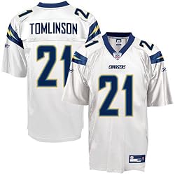 Reebok San Diego Chargers LaDainian Tomlinson Replica White Jersey