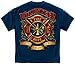 Firefighter T-Shirt Volunteer Fire Tradition Sacrifice Dedication Navy