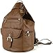 Leather and Non-Leather Trim Shoulder Bag
