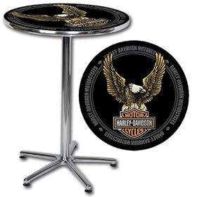 Harley-Davidson� Bar and Shield Eagle Cafe Table by Roadhouse Collection� HDL-12311