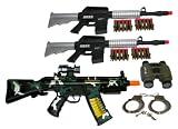 Today Deals 20 Military Police Army Play M16s Gun Handcuffs for 2499