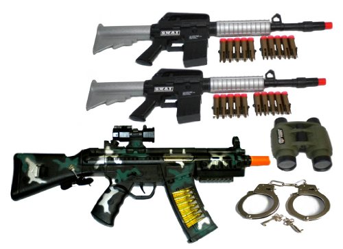 20+ Military Police Army Play M16s Gun Handcuffs