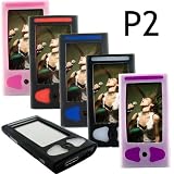 i-nique Tuff-Luv Samsung YP-P2 Streetz pack - Twin Combo Silicone skin case cover ( Belt Clip & sports armband) : Colour (Bruzer (Black/Blue))