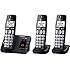 Panasonic KX-TGE233B DECT 6.0 Expandable Digital Cordless Answering System, 3 Handsets