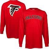 NFL Reebok Atlanta Falcons Relentless Long Sleeve T-Shirt - Red (Large)