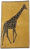 La Plage Velour Jacquard Cotton Beach Towel, Giraffe