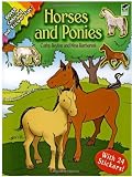 Search : Horses and Ponies: Coloring and Sticker Fun (Dover Coloring Books)