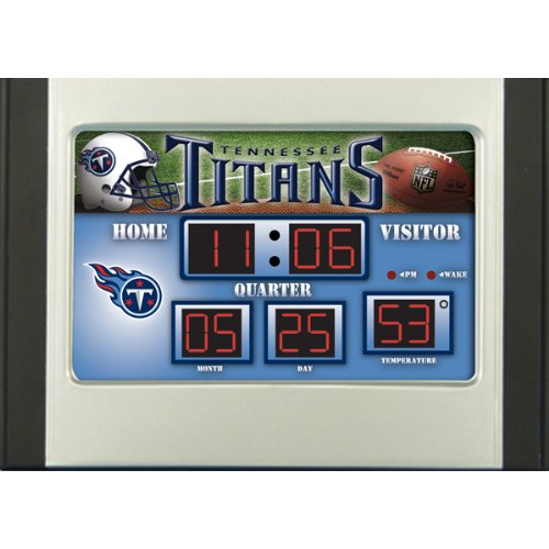Tennessee Titans Scoreboard Desk Clock