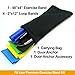 Fit Icon Resistance Exercise Band, Loop Band Set of 5 & Door Anchor for Exercise, Physical Therapy & Stretching
