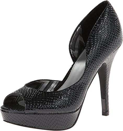 Fergalicious Women's Eileen Black Snake D'Orsay 7.5 M