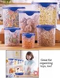 12 Piece Oversized Blue and White Storage Containers - for Food, Crafts, Toys, Tools and... by 