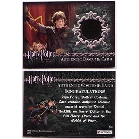 Radcliffe Quidditch Robe #/ 374 - Harry Potter Costume Card The Goblet of Fire