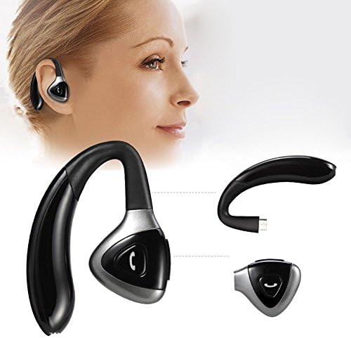 Iskil A106 Replacement Battery Bluetooth V4.0 Wireless HD Stereo Headset/Earbuds/Earphone Built-in microphone |Connects 2 Phones|Hands Free, Universal for cell phone, tablet, MP3 and so on (Black)