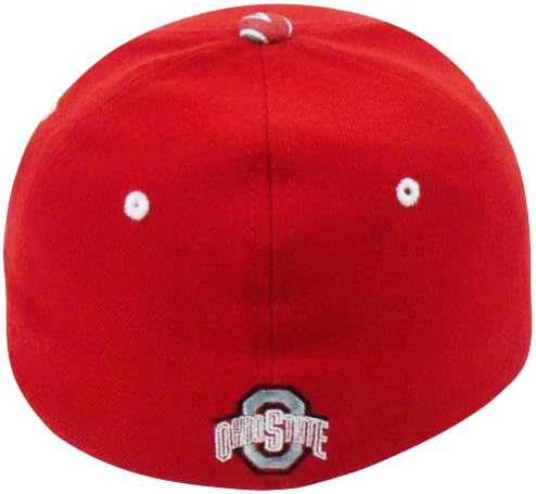NCAA Ohio State OSU Zephyr Flex Fit Small Zig Zag Stretch Buckeyes Hat Cap Red