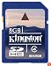 Kingston 8GB SDHC Class 4 Flash Card (SD4/8GB)