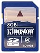 Kingston 8 GB SDHC Class 4 Flash Memory Card SD4/8GB