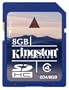 Kingston 8 GB Class 4 SDHC Flash Memory Card SD4/8GB