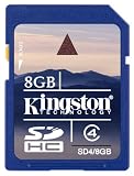 Kingston SDHC Secure Digital Speicherkarte 8 GB Class 4 (Original Handelsverpackung)