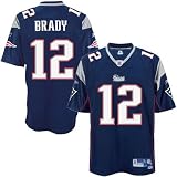 Reebok New England Patriots #12 Tom Brady Navy Blue Premier Tackle Twill Football Jersey