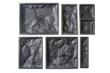 Produkt-Bild: Wandverkleidung - 6 Schalungsformen f&uuml;r Klinker - Schalung, Kunststoffform - Wandklinker - Betonform - 6teiliges Set