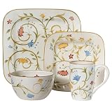 American Simplicity 16-pc. Square Dinnerware Set - Floral