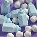 Blue Baby Bottle Shaped Candy 12oz