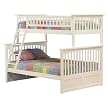 Columbia Twin/Full Bunk Bed - White