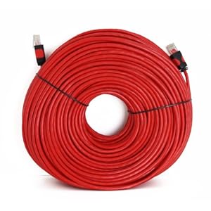  Ethernet Cable on Amazon Com  Aurum Cables   Cat5e Network Ethernet Cable   Red   200 Ft