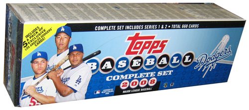 Topps MLB Baseball Cards 2008 LOS ANGELES DODGERS TEAM EDITION Complete Factory Set (660 Cards Plus 5-Card Pack of Dodgers Prospects)